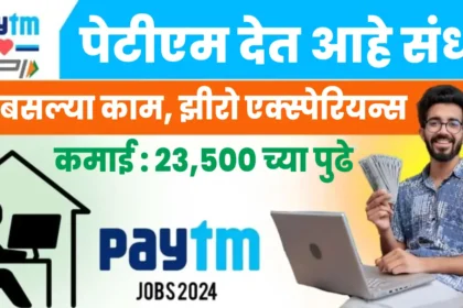 Paytm work from home job details for earning money from home